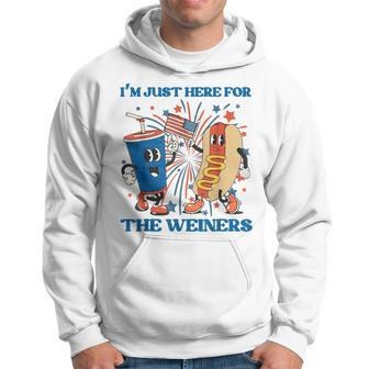 4Th Of July Hot Dog Im Just Here For The Wieners Hoodie | Mazezy