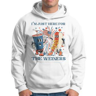4Th Of July Im Just Here For The Wieners Hoodie | Mazezy