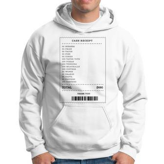 55 Burgers 55 Fries I Think You Should Leave Receipt Design Hoodie - Seseable