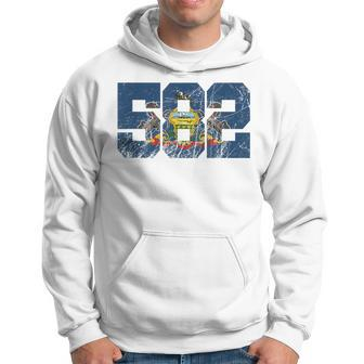 582 Area Code Flag Of Pennsylvania State Vintage Hoodie | Mazezy