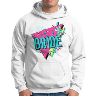 90S Bride Retro Bride Of The 90S Bachelorette Party Hoodie - Seseable