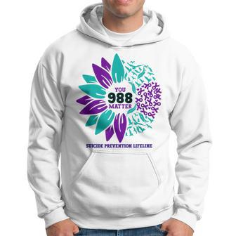 988 Suicide Prevention Awareness Semi-Colon You Matter Hoodie - Seseable
