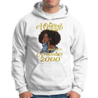 A Queen Was Born In November 2000 20Th Birthday Gift Hoodie | Mazezy