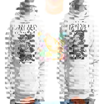 Adorable Knitting And Crochet Happy Cat Yarn Lovers Gift For Women Hoodie - Thegiftio