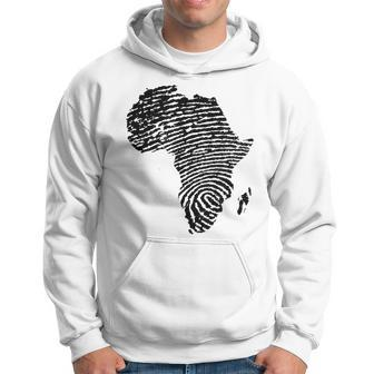 Africa Continent Dna Fingerprint African Black Pride Meme Hoodie - Thegiftio UK