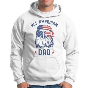 All American Dad Patriotic Eagle Sunglasses Us Flag 4Th July Gift For Mens Hoodie - Monsterry CA