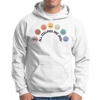 All Feeling Okay Emotional Faces Mental Health Awareness Hoodie - Thegiftio UK