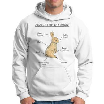 Anatomy Of The Bunny Cute Animal Love Rabbit Easter Hoodie | Mazezy