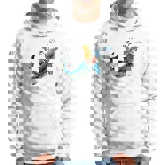 Aquadog The Corgi Rides Hammerhead Shark Of Radness Hoodie | Mazezy