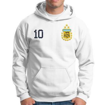 Argentina 3 Stars Argentinian Flag Three Stars 10 Argentina Hoodie - Seseable