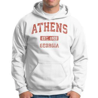 Athens Georgia Vintage Athletic Sports Hoodie | Mazezy