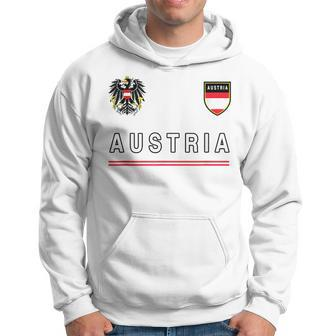 Austria SportSoccer Jersey Flag Football Vienna Hoodie | Mazezy