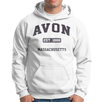 Avon Massachusetts Ma Vintage State Athletic Style Hoodie | Mazezy