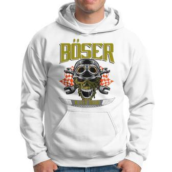 Bad Old Man Motorcycle Skull Wrench Hoodie | Mazezy