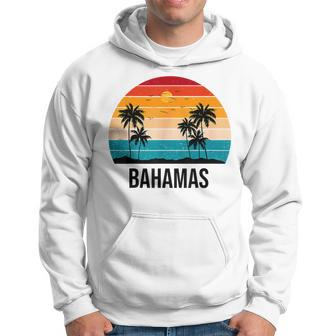 Bahamas Sunset Vintage Souvenir Palm Tree Beach Sun Hoodie | Mazezy
