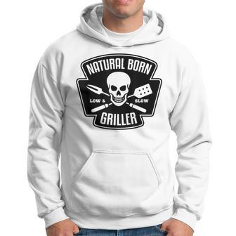 Barbecue Natural Born Griller Funny Grill Master Gift Hoodie - Thegiftio UK