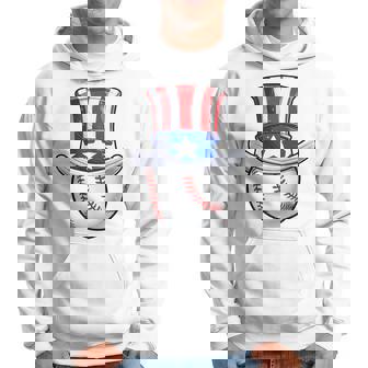Baseball Uncle Sam T 4Th Of July Boys American Flag Hoodie | Mazezy