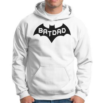 Batdad Super Bat Dad Hero Man Funny Granpa Prank Humor Joke Gift For Mens Hoodie | Mazezy