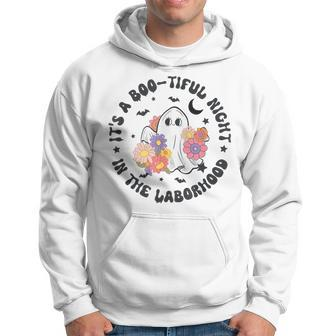 Beautiful Day Laborhood Halloween Labor And Delivery Ghost Hoodie - Monsterry