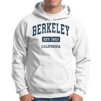 Berkeley California Ca Vintage Athletic Navy Sports Hoodie - Monsterry