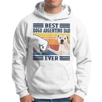 Best Dogo Argentino Dad Ever Vintage Father Day Hoodie | Mazezy