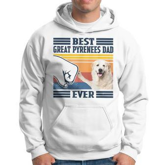 Best Great Pyrenees Dad Ever Vintage Father Day Hoodie | Mazezy