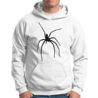 Big Creepy Scary Silhouette Spider Image Hoodie | Mazezy