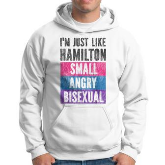 Bisexual Bi Pride Flag Im Just Like Hamilton Small Angry & Hoodie | Mazezy