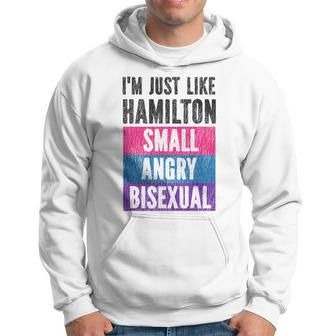 Bisexual Bi Pride Flag Im Just Like Hamilton Small Angry & Hoodie | Mazezy CA