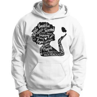 Black Woman Black Girl Magic Queen Lady Afro Lady Woman Hoodie | Mazezy