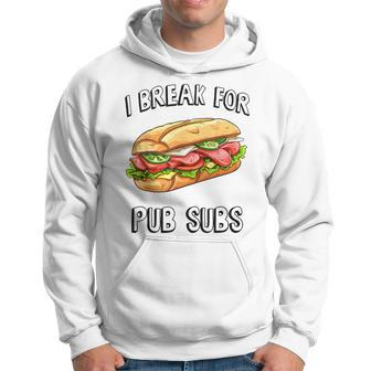 I Break For Pub Subs Cute Beach Summer Sunset Lover Hoodie | Mazezy