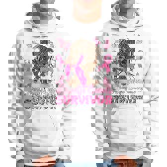Breast Cancer Awareness Pink Ribbon Survivor Breast Cancer Hoodie - Monsterry