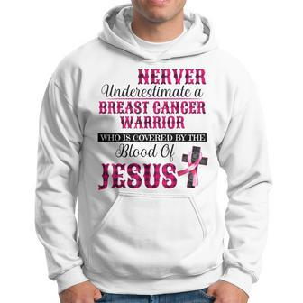 Breast Cancer Awareness Never Underestimate Breast Cancer Hoodie | Mazezy