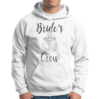Brides Crew Bridesmaid Nautical Anchor Bachelorette B Hoodie | Mazezy DE