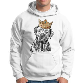 Cane Corso Dog Wearing Crown Hoodie | Mazezy