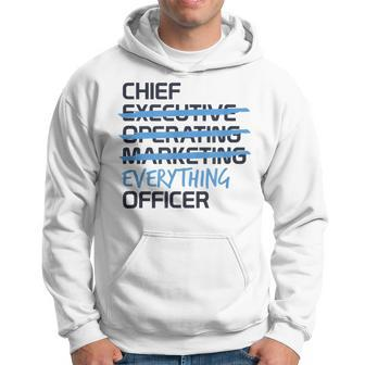 Ceo Chief Everything Officer Entrepreneur Business Hoodie | Mazezy