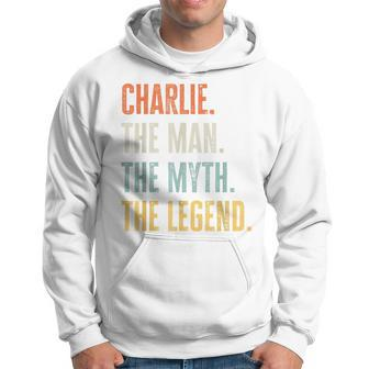 Charlie The Best Man Myth Legend Funny Best Name Charlie Hoodie | Mazezy
