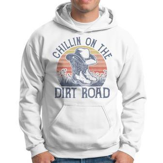 Chillin On The Dirt Road Cowboy Hat Country Music Hoodie - Monsterry