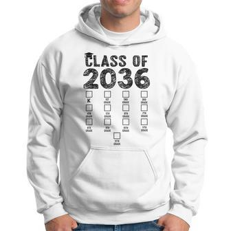 Class Of 2036 Grow With Me With Space For Checkmarks Hoodie - Seseable