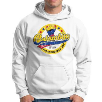 Colombian Independence Day Colombia Flag Retro Vintage Style Colombia Funny Gifts Hoodie | Mazezy