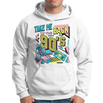 Cool Retro Vintage Colourful90s Take Me Back To The 90S 2023 90S Vintage Designs Funny Gifts Hoodie | Mazezy