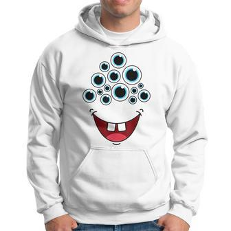 Cool Scary Alien Monster Face Eyeball Easy Halloween Costume Hoodie | Mazezy