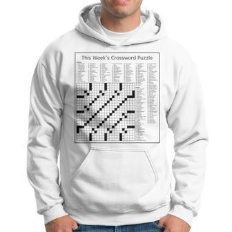 Crossword Puzzle Picture Hoodie | Mazezy
