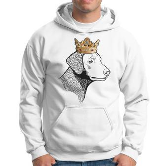 Curly-Coated Retriever Dog Wearing Crown Hoodie | Mazezy