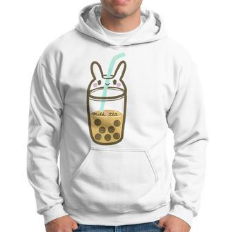Cute Boba Milk Tea Bubble Tea In Bunny Rabbit Shaped Cup Gifts For Rabbit Lovers Funny Gifts Hoodie | Mazezy