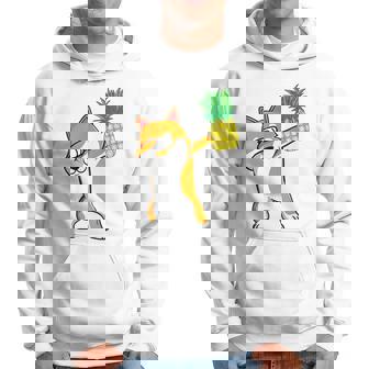 Dabbing Corgi Puppy Dog Pineapple Aloha Beach Hawaii Gift Hoodie | Mazezy