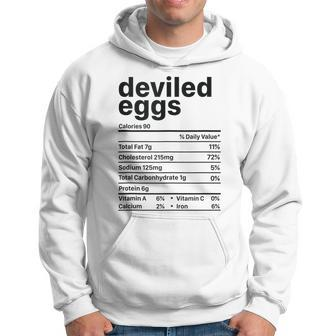 Deviled Egg Nutrition Facts Funny Thanksgiving Xmas Hoodie | Mazezy