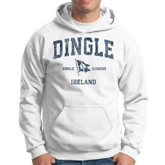 Dingle Ireland Vintage Sports Navy Boat Anchor Flag Hoodie | Mazezy