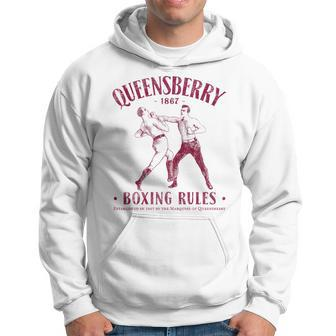 Distressed Vintage Boxing Queensbury Boxing Rules Hoodie | Mazezy