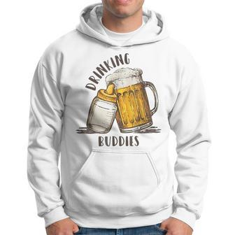 Drinking Buddies Dad And Baby Matching Fist Father Hoodie | Mazezy
